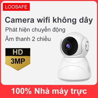 Camera IP giám sát Wifi không dây trong nhà Full HD 3MP, phần mềm v380, hồng ngoại ban đêm