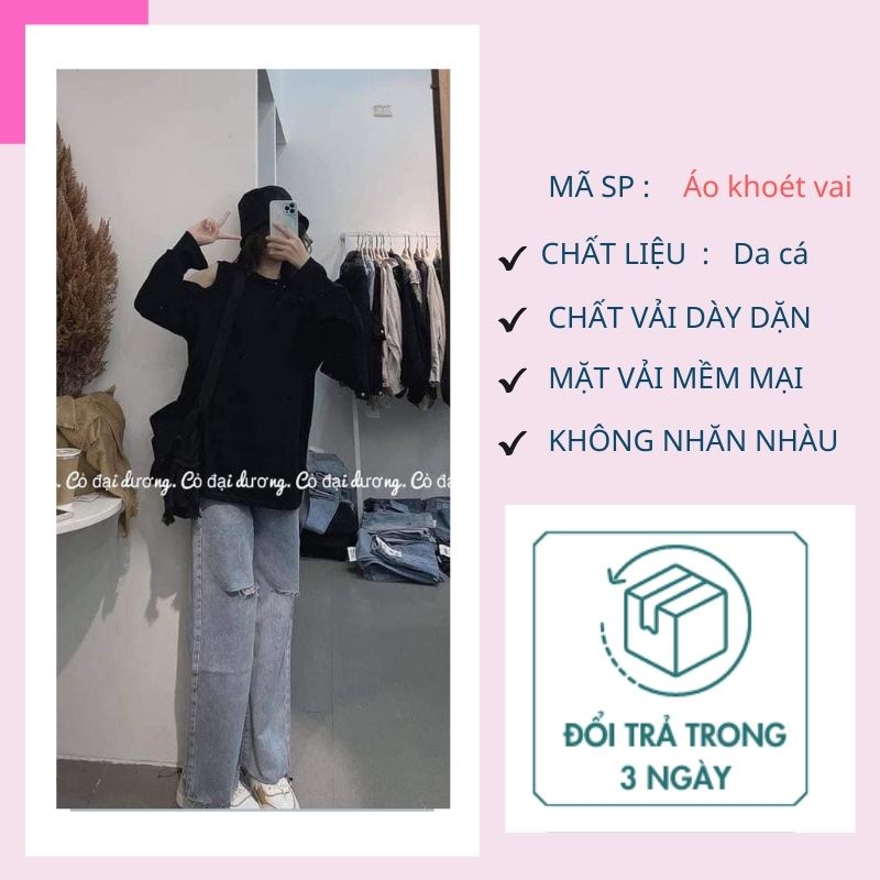 Áo khoét vai  Áo nữ kiểu dài tay thu đông style Hàn Quốc tiểu thư PHULA dành cho nữ 3 màu VÀNG ĐEN TRẮNG