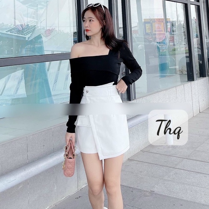 Áo lệch vai bản to lôi cuốn