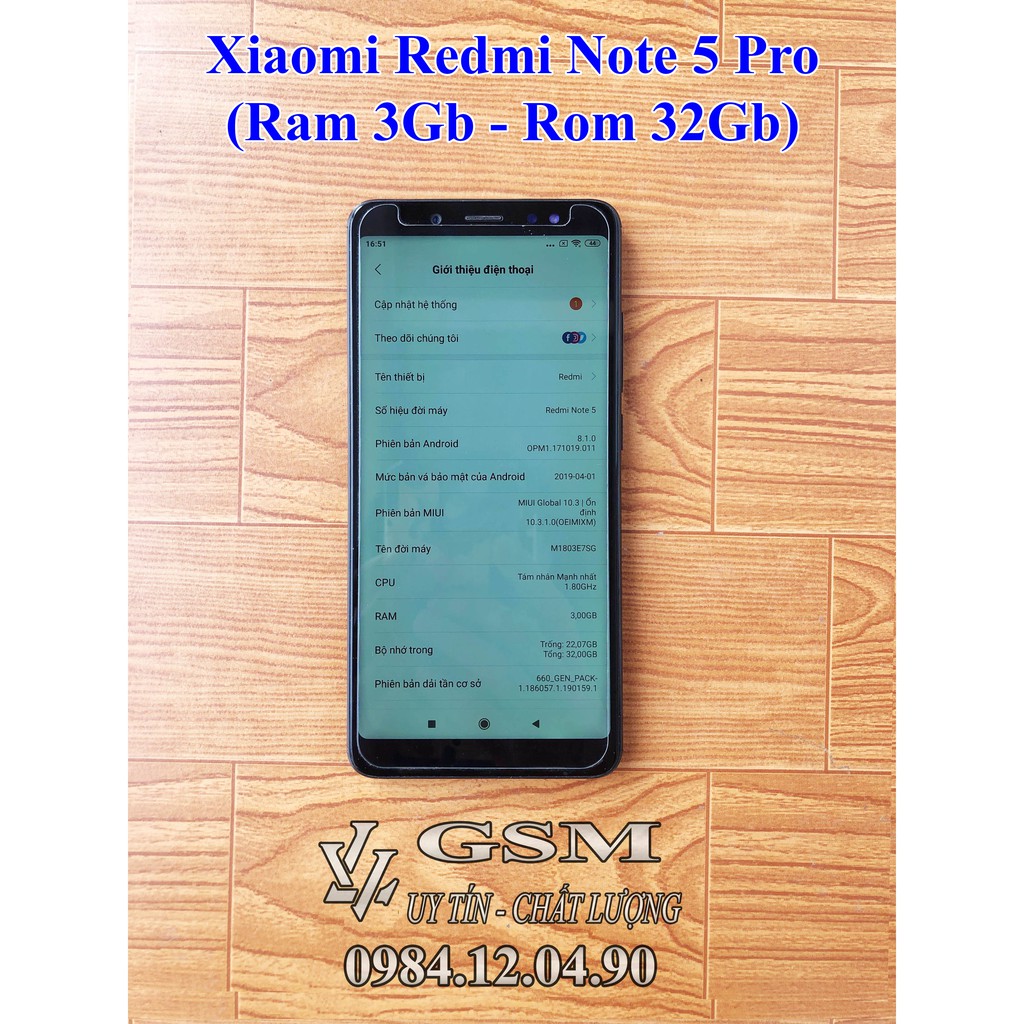 Điện Thoại Xiaomi Redmi Note 5 Pro (3Gb-32Gb)