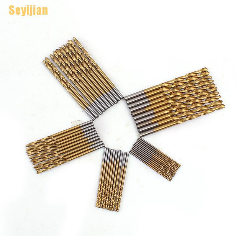 Bộ 50 Mũi Khoan Xoắn Bằng Thép Titan Chất Lượng Cao