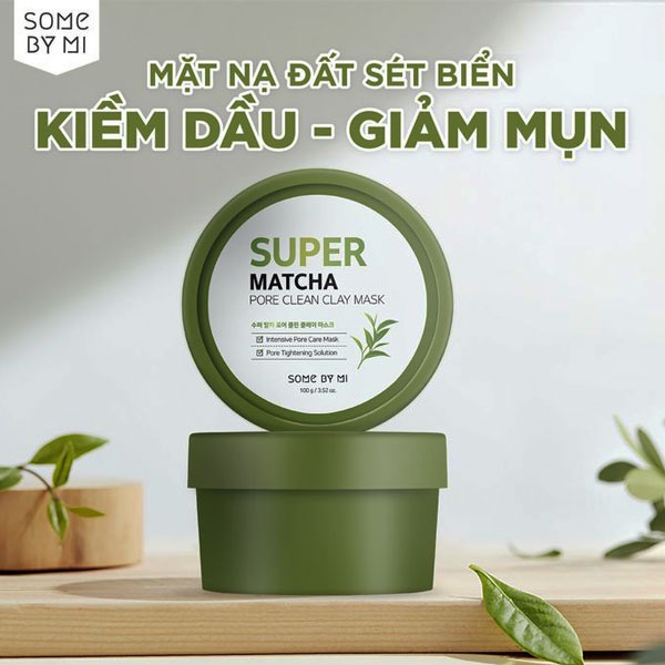 Mặt Nạ Đất Sét Trà Xanh SOME BY MI Super Matcha Làm Sạch Lỗ Chân Lông 100g