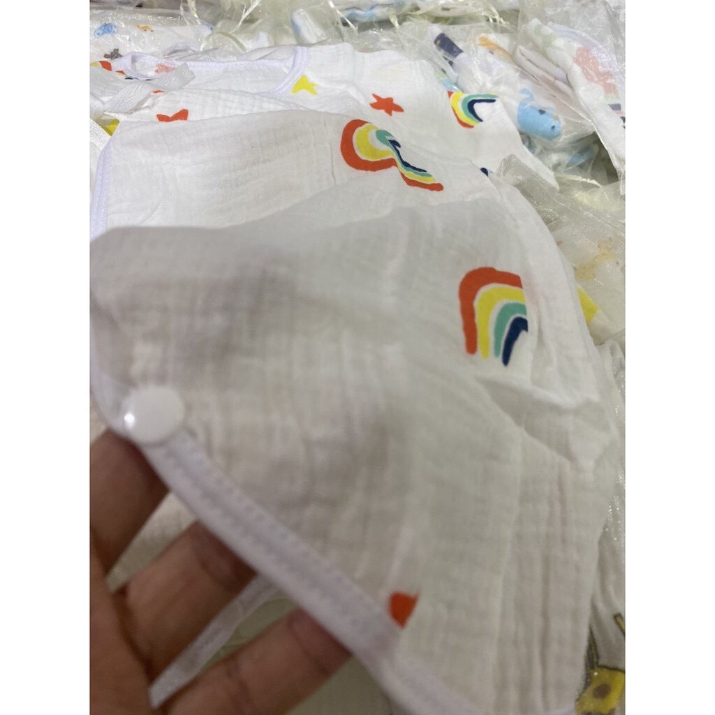 Body xô túi lưới cotton Hàn Quốc cho bé (3-7kg)