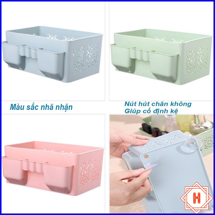 Kệ mỹ phẩm hoa văn 4 góc bền đẹp { H }