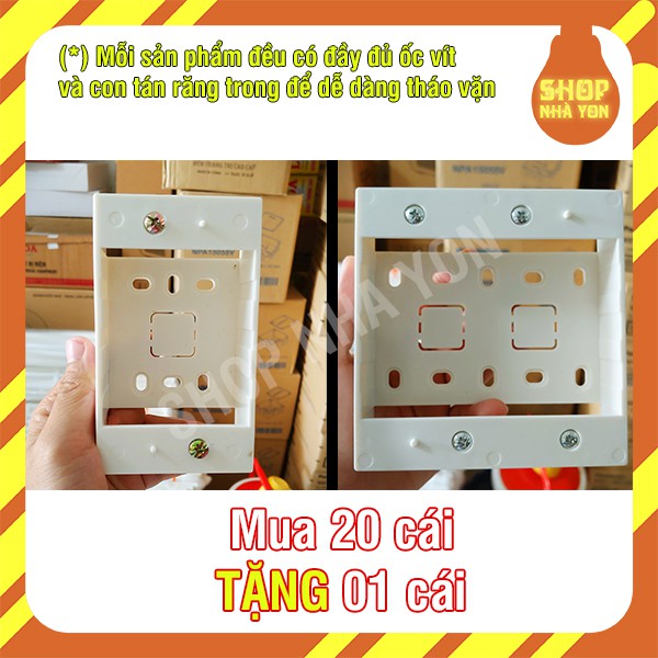 Đế nổi đơn, Đế nổi đôi nhựa chống cháy