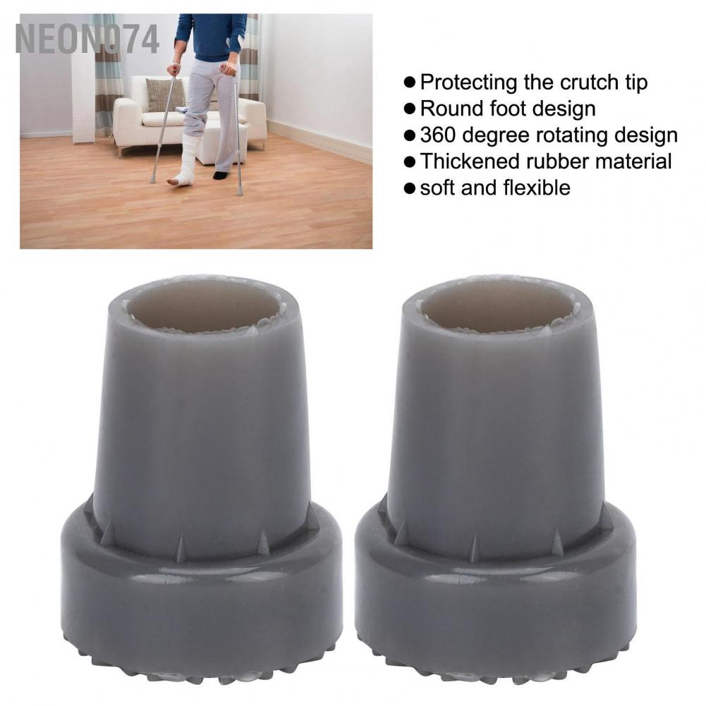 Set 2 Đệm Cao Su Dày Dặn Bọc Bảo Vệ Chân Chống Mài Mòn Xoay 360 Độ Cho Lon Nước