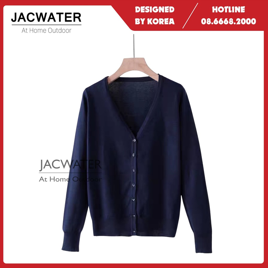 Áo khoác len nữ giữ nhiệt co giãn nhiều màu cardigan JACWATER V095