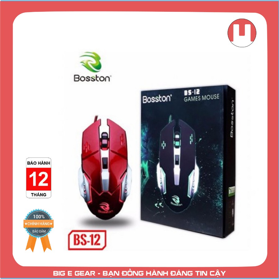 Chuột chơi game cáp USB giá tốt Bosston BS12 - Điện Tử Big E