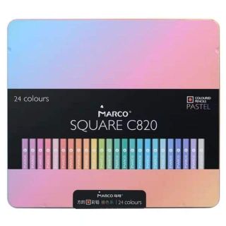 (ODER) Chì màu khô MARCO 12/24 màu tông Pastel