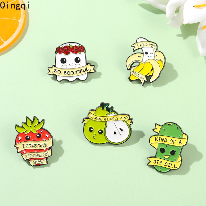 Ghim cài áo Miss Zoe hình trái cây dễ thương tùy chọn