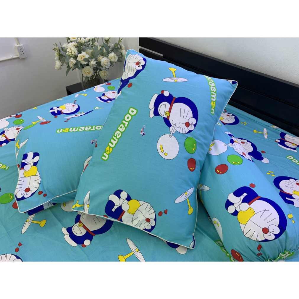 Drap Giường Ga Giường Cotton Thắng Lợi Mẫu Mới Mát Mềm Mịn Đẹp Vượt Thời Gian - Mẫu Doraemon