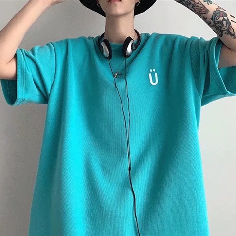 Áo Thun Tay Ngắn Dáng Rộng In Chữ Phong Cách Hip Hop Thời Trang Mùa Hè Cho Nam Size M-5XL