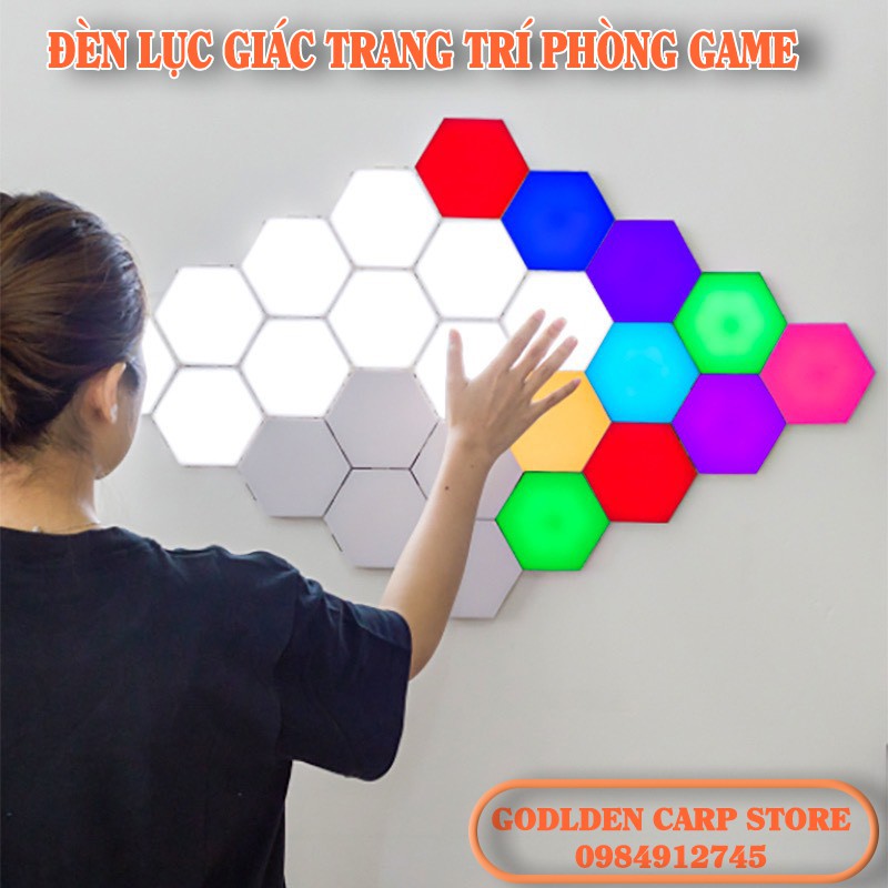 Đèn Lục Giác - Đèn Trang Trí Phòng Game - Đèn Led - Hàng Cao Cấp
