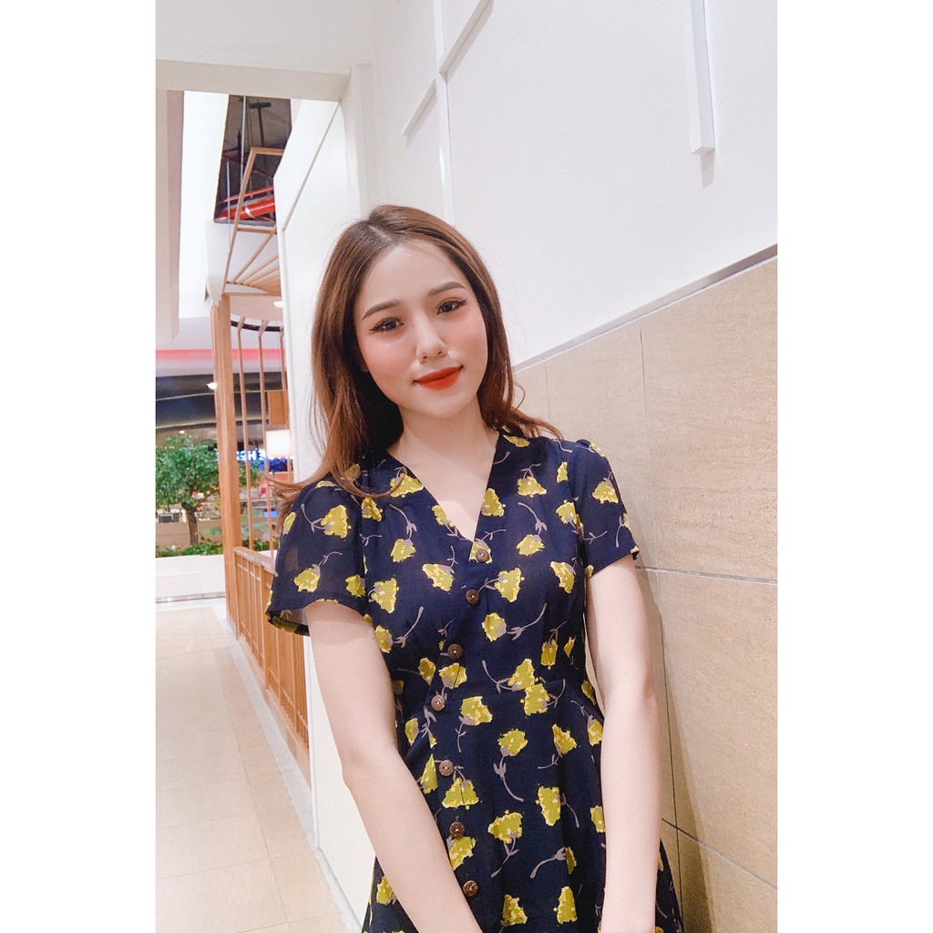 Đầm xòe ngắn tay vạt lệch tay xòe DEA0316 - 20Again | BigBuy360 - bigbuy360.vn