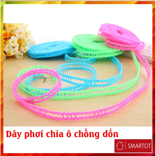 Dây phơi đồ 5 mét thông minh không cần cặp T3B1