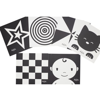 Bộ 6 thẻ decal đen trắng kích thích thị giác