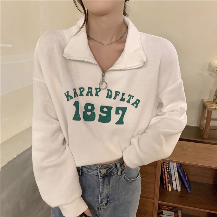 Áo nỉ nữ dài tay có mũ thời trang Hàn | BigBuy360 - bigbuy360.vn