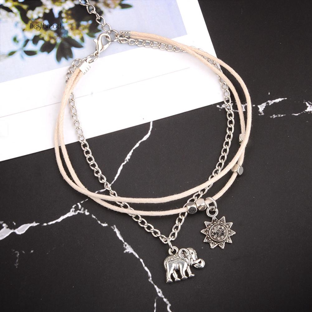 Set 2 dây đeo mắt cá chân thời trang Bohemia cho nữ | BigBuy360 - bigbuy360.vn