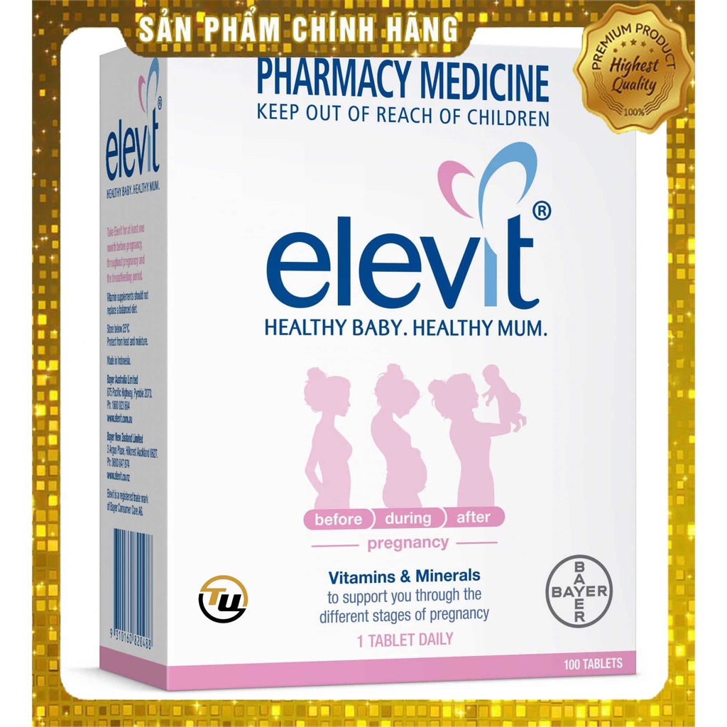 Vitamin tổng hợp elevit bầu 100 viên