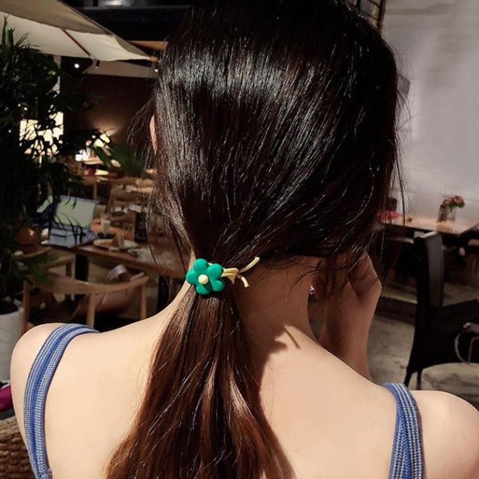 Dây cột tóc buộc tóc hoa mai dễ thương 066