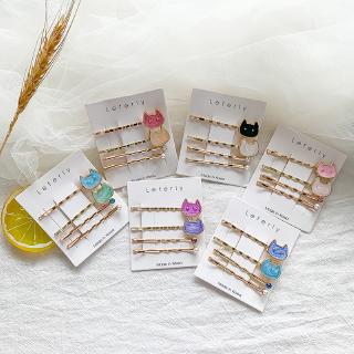 One-word hairpin decoration super cute hairpin set F179
