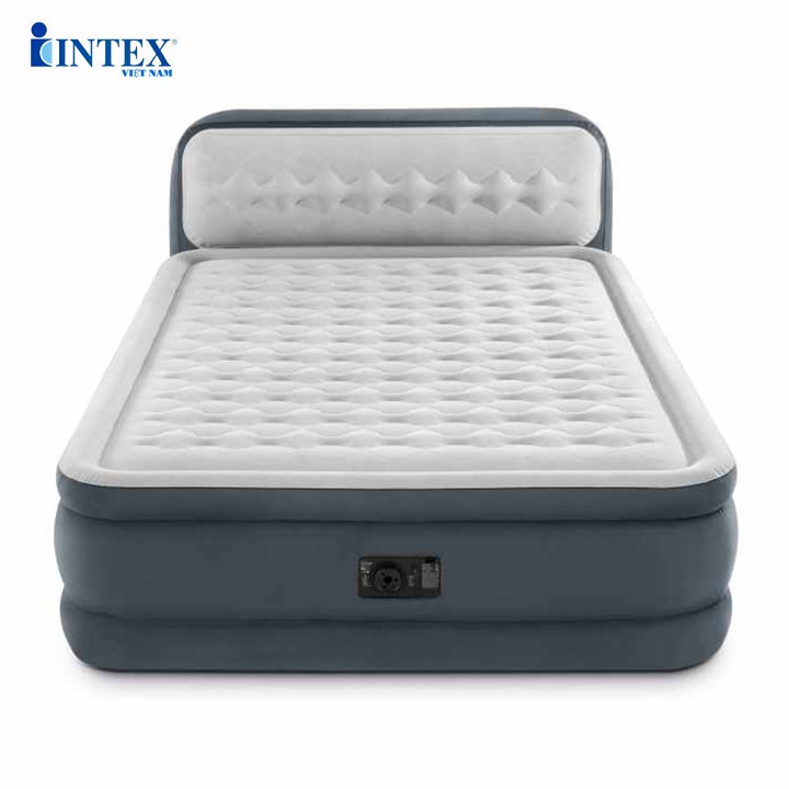  Giường hơi tự phồng công nghệ mới có đầu giường Intex 64448