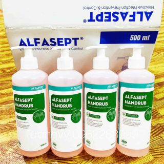 Combo 2 chai nước rửa tay khô alfasept handrub dung dịch sát khuẩn nhanh