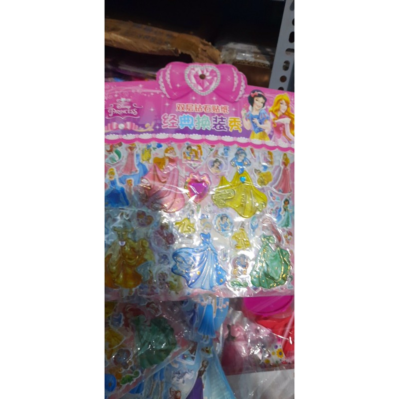 Hình dán sticker công chúa 2 lơp