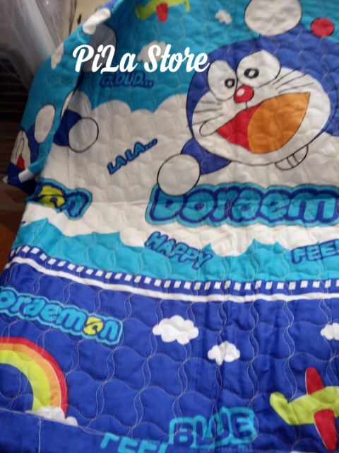 Chăn Mền Cotton PoLy Họa Tiết Doremon