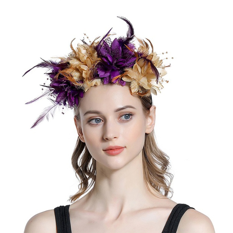 Băng Đô Cài Tóc Đính Hoa Phong Cách Lolita