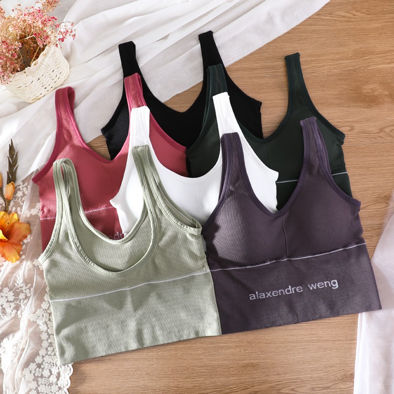 AOWEINISI Áo ngực thể thao nữ 40-65kg Có thể mặc
