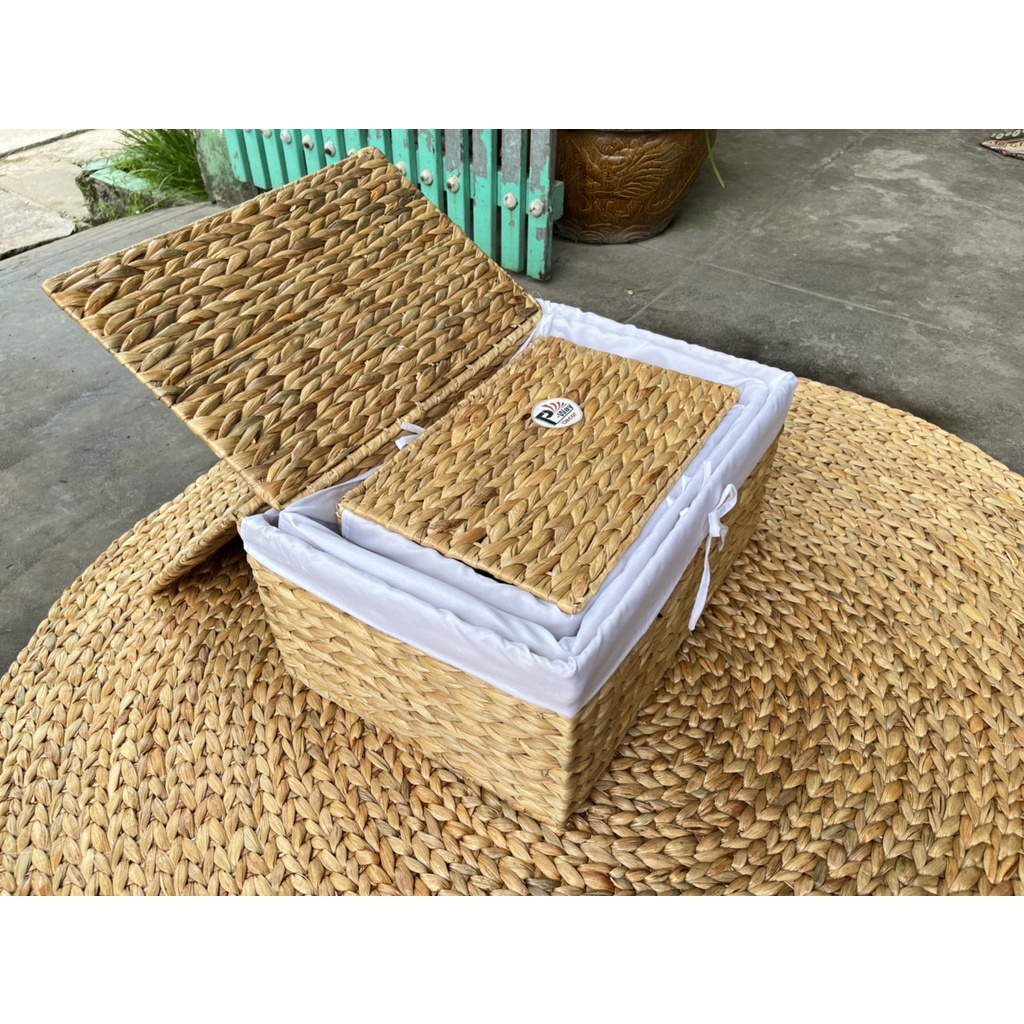 KHAY LỤC BÌNH CÓ NẮP LÓT VẢI HÀNG LOẠI 1