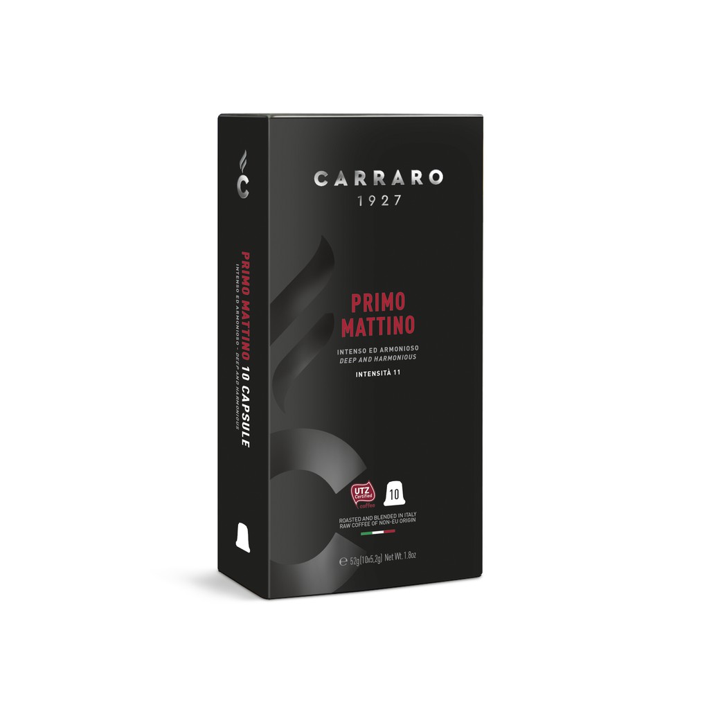 Cà phê viên nén Carraro Primo Mattino - Nhập khẩu chính hãng 100% từ thương hiệu Carraro,Ý