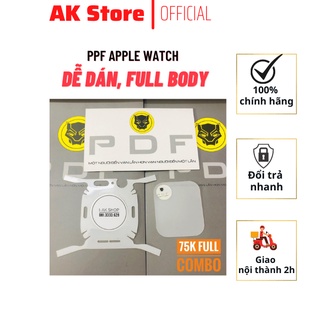 Miếng dán PPF màn hình đồng hồ apple watch 3 mãnh full toàn thân máy