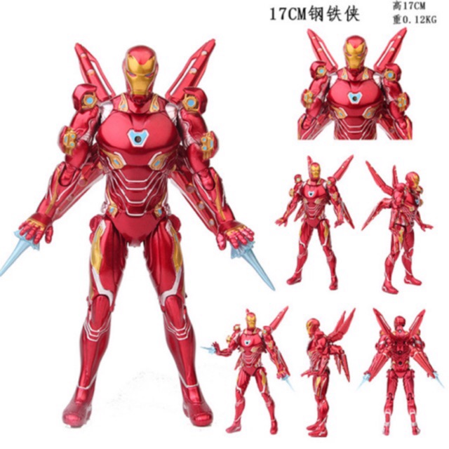 &lt;Không hộp&gt;&lt;Cánh rời&gt;Mô hình Action figure Ironman MK50 Nano Weapon End game