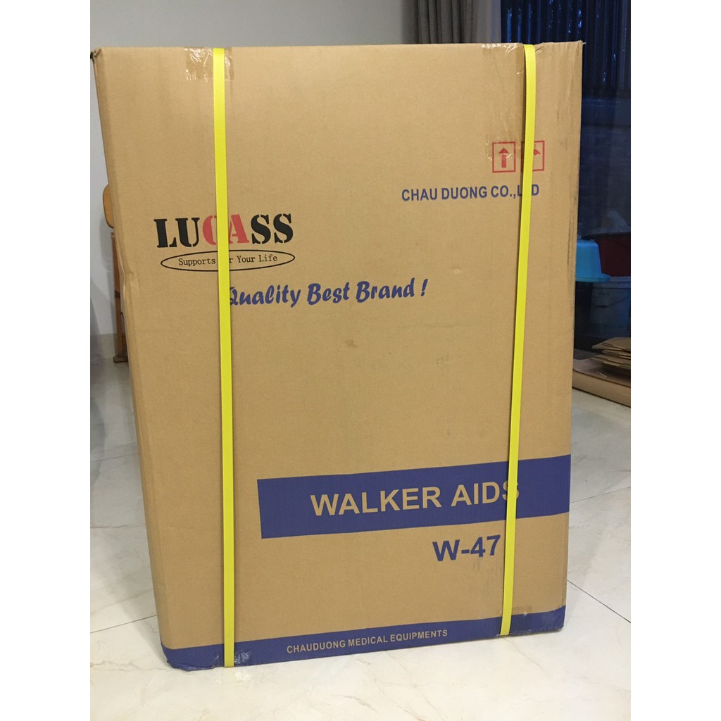 [Nhập khẩu] Khung tập đi cho người lớn, có bánh xe hợp kim nhôm không gỉ, hàng nhập chắc chắn, Lucass WH47, chính hãng