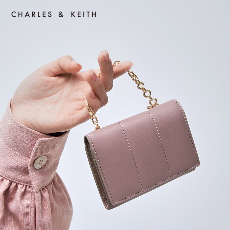 ví nữ kèm xích cầm tay Ck6-10770534 size 11cm x 3cm x6 cm