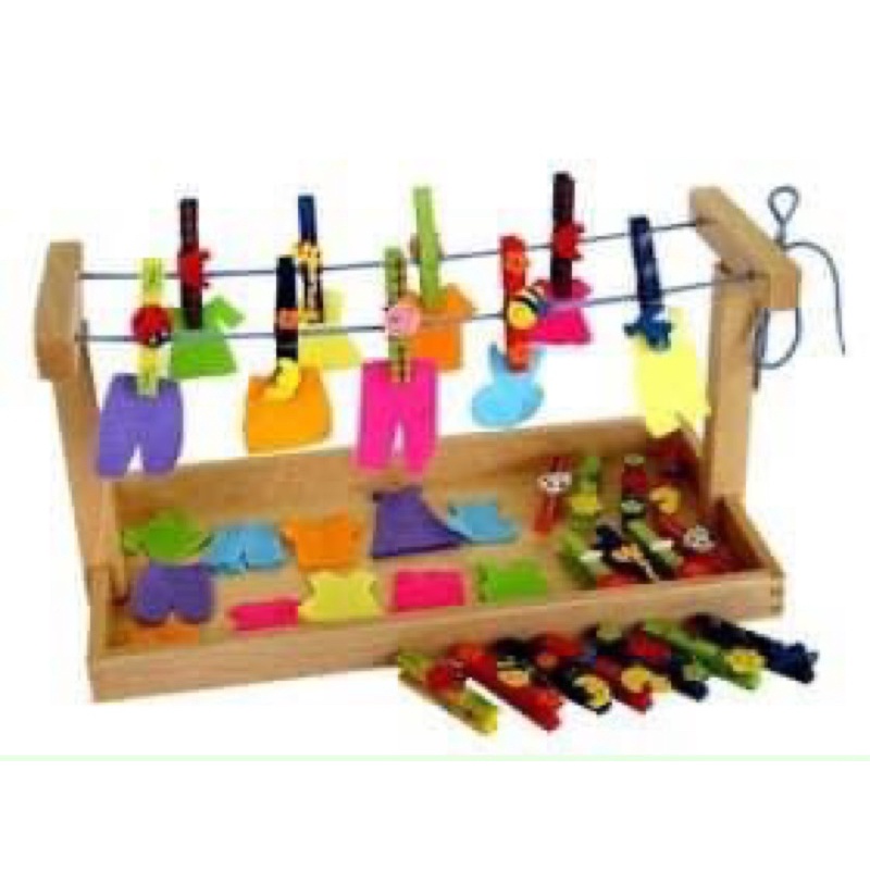 Giá Kẹp Quần Áo Montessori - Thực Hành Cuộc Sống