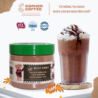 Bột cacao sữa dừa 3in1 navi 100% cacao nguyên bản + cốt dừa