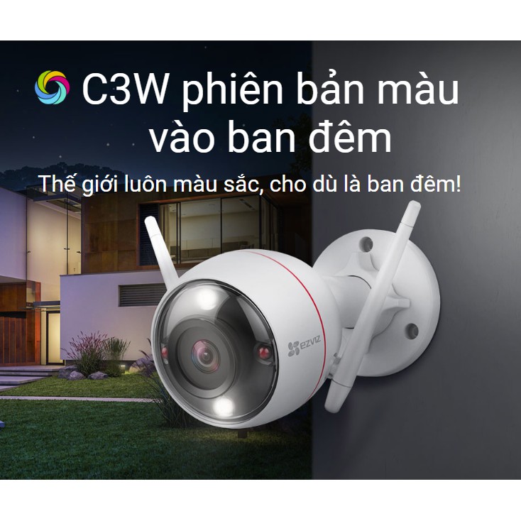 Camera IP Wifi 2MP EZVIZ C3W Full Color - Chính Hãng - Bảo Hành 24 Tháng