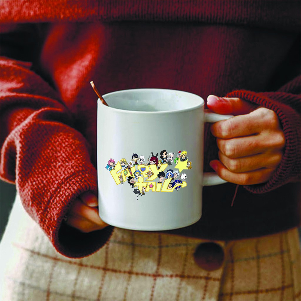 Ly cốc sứ in hình Fairy Tail - Hội Pháp Sư anime