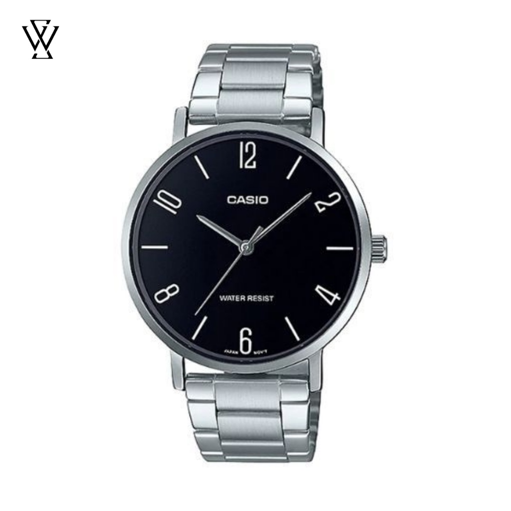 Đồng Hồ Quartz Nam Casio WATCHSTORE MTP-VT01D-1B2UDF Thiết Kế Mặt Kính Khoáng 40mm, Dây Kim Loại Và Vỏ Thép Không Gỉ