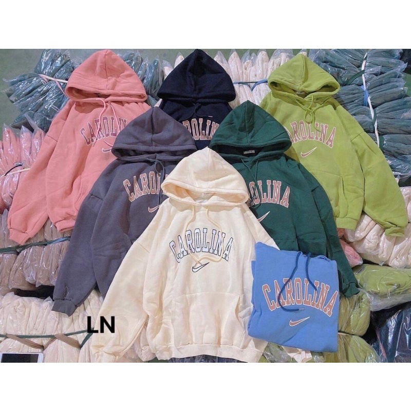 Áo hoodie nỉ cotton CAROLINA LN12
