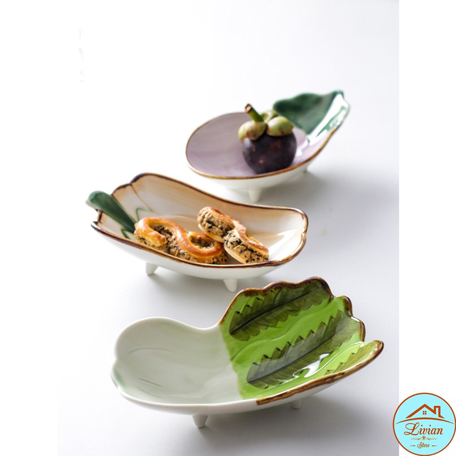 Đĩa sứ, bát sứ ăn dặm hình rau củ quả ngộ nghĩnh