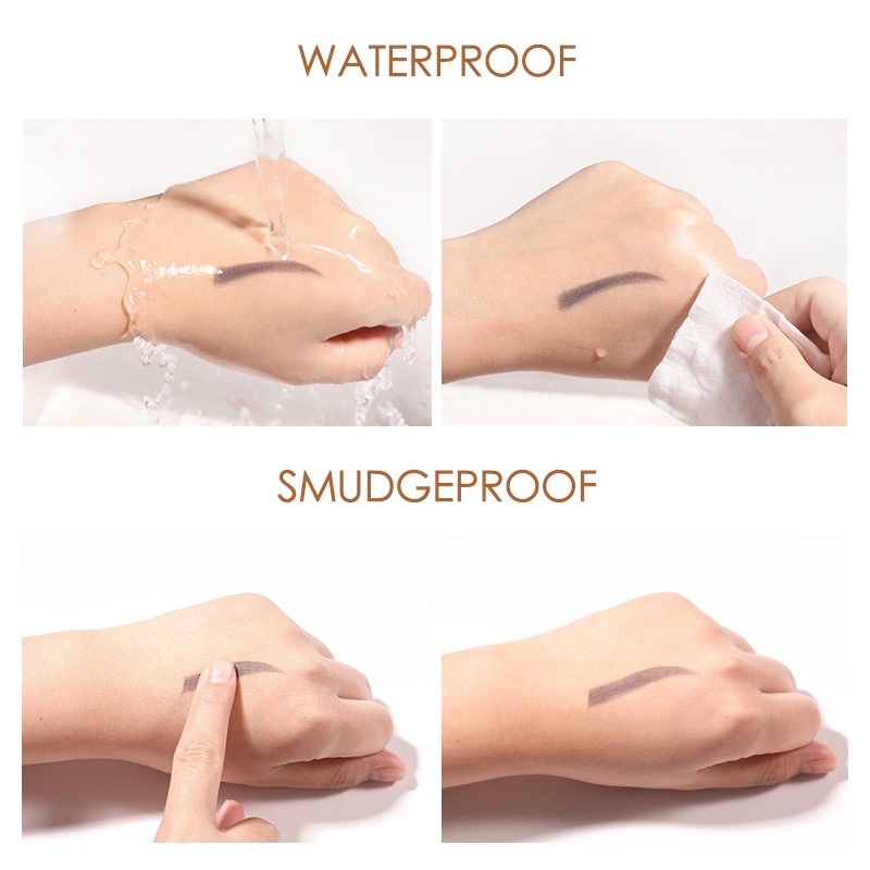 Bảng phấn tán mày FOCALLURE trang điểm lông mày 3 màu kèm cọ