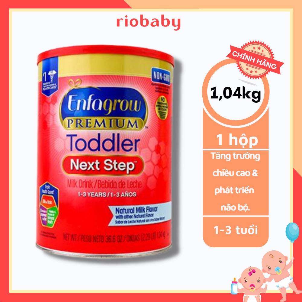 Sữa Enfagrow Premium toddler - Enfagrow nắp đỏ 1.04kg - Mỹ 5.0 (Date mới Nhất 2022)