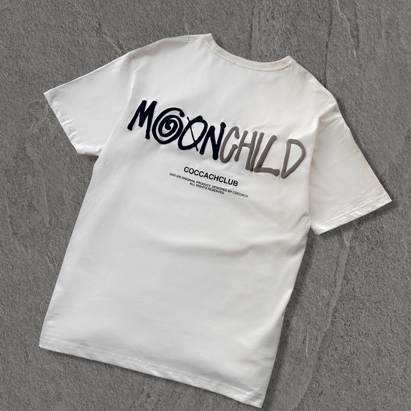 Áo thun phông chất liệu 100% cotton form rộng unisex MOON CHILD CCS128 by COCCACH