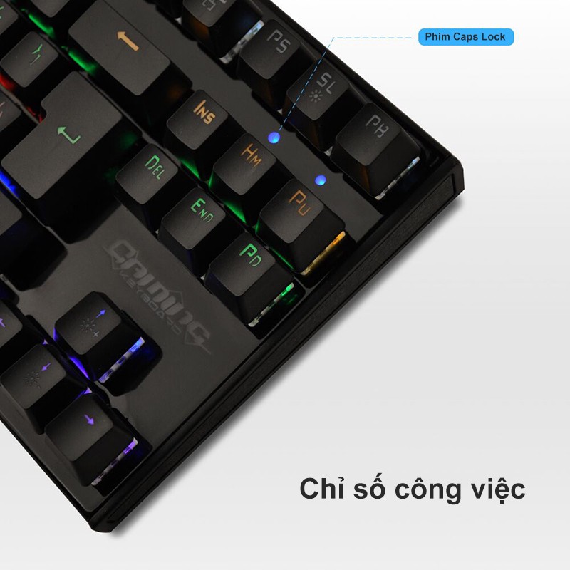 Bàn Phím Cơ Game Thủ K28 Có Đèn LED- tặng kèm kê tay -Xgamingstore - dc3324