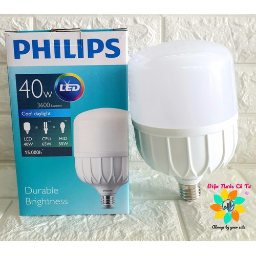 Bóng đèn LED Bulb Cao Cấp 40W Philip bảo hành 24 tháng