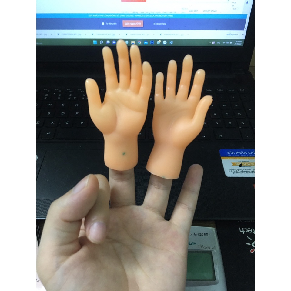 Đồ Chơi Đeo Ngón Tay Hình Bàn Tay mini Vui Nhộn Dùng Chọc Ghẹo Chó Mèo
